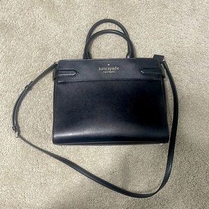 Kate Spade Staci Saffiano Satchel Purse Medium
